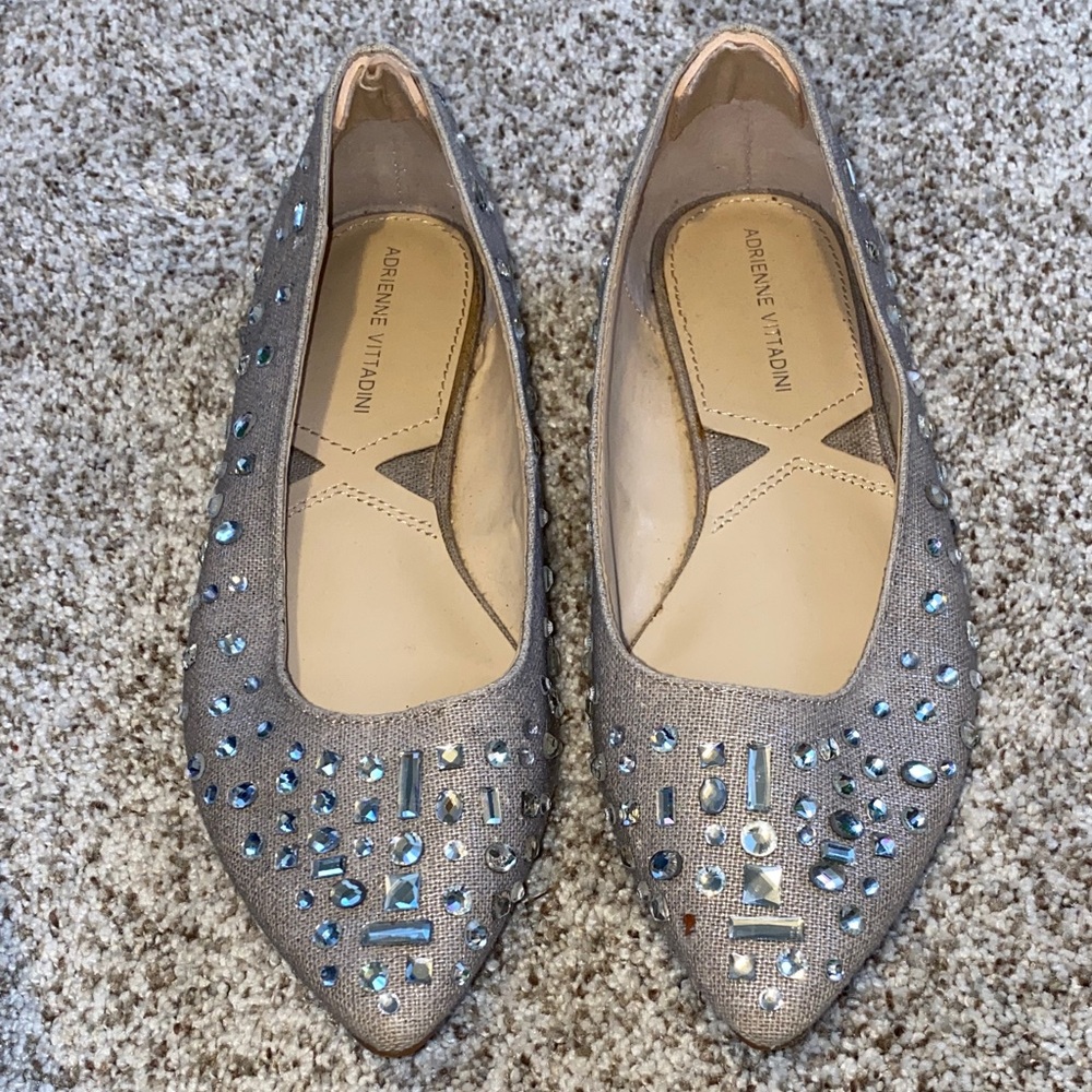 Adrienne Vittadini Embellished Flats